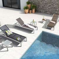 Outdoor Furniture Aluminum Sun Lounger  Modern  Chaise Lounge For Project