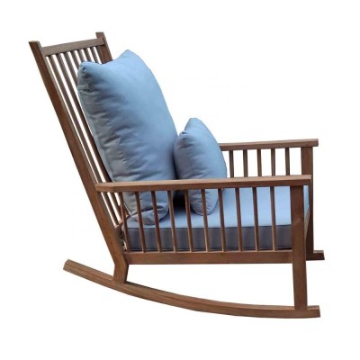 Wooden Teak outdoor Rocking chair patio  garden Jepara Indonesia furniture products otherhomefurniture