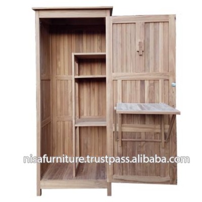 Outdoor Garden Wooden Storage Cabinet Furniture Indonesia Waterproof otherhomefurniture