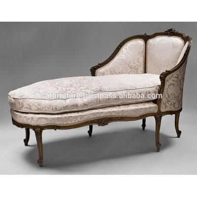 Stunning french louis xv reproduction furniture Chaise Lounge Sofa chair with cushion otherhomefurniture