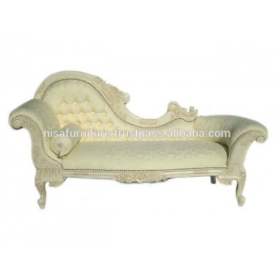 Antique French Wedding and Chaise Lounge Sofa otherhomefurniture