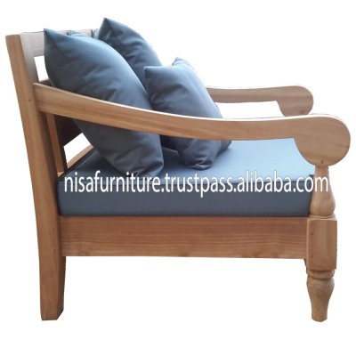 Garden Outdoor Modern Teak Wooden Sofa modern Arm Chair Indonesia Patio Furniture otherhomefurniture